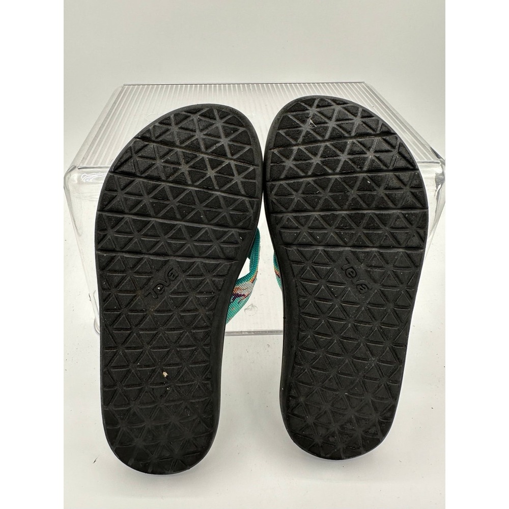 Teva Voya Flip Flop Kids Sandals Unicorn waterfall Size 3 - Picture 5 of 6
